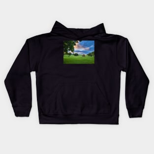 Dream Yard with Dramatic Sky Photography V1 Kids Hoodie